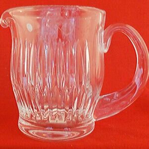 Waterford Clear Glass Pitcher 6” T x 4 1/2” W